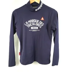 Le Coq Sportif GOLF 長袖シャツ ネイビー  ルコックポルティフゴルフ ゴルフウェア レディース Lサイズ
