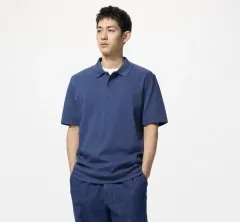 UNIQLO(ユニクロ) エアリズム コットン ピケ ポロシャツ XL 2 蜂 ほぼ新品