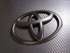● TOYOTA HIACE 200系  MAD BLACK マッドブラック仕様 軽量ABS製 スポーツ 幅13cm エンブレム！