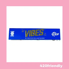 420friendly "VIBES" RISE Papers / ライスペーパー 自分で巻く 愛好家   ローリングペーパー 420friendlyおすすめ(KING size)のサムネイル