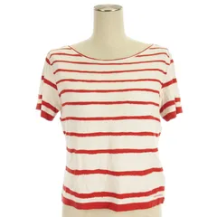 HERMES - エルメス HERMES ボーダープリントTシャツ アイボリー