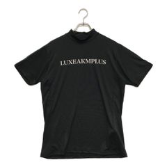 未使用品 メンズ リュクスエイケイエムプラス LUXEAKMPLUS 半袖シャツ M 黒 ブラック モックネック 2023年モデル