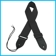 【早発】cksN 高耐久 2枚合わせ ギター ベース ストラップ ブラック