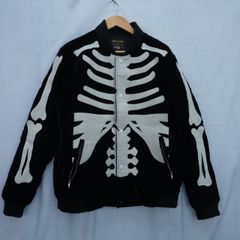vanson ボーン刺繍ベロアジャケット XL - メルカリ