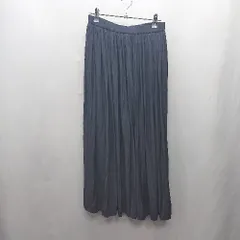 ◇ Θ GLOBAL WORK グローバルワーク ロング プリーツ スカート サイズF ネイビー系 レディース E  【1412090031762】
