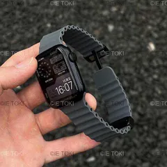 Apple Watch用オーシャンストラップ,シリコン磁気スポーツブレスレット,iwatchシリーズse 6,se,10,9,8,7,ウルトラバンド,46mm, 45mm, 49mm, 44mm 41mm、42mm
