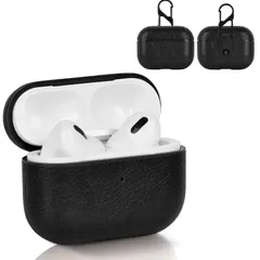 YAODLE AirPods Pro ケース 第2世代 (2023/2022) エアーポッズプロ ケース 本革 イタリアンレザー エアーポッズプロ用 カバー 高級 PU革 エアーポッズプロ2 ケース 装着充電可能 LEDライト可視 ワイヤレス充電対