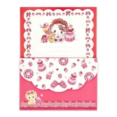 【メール便】ハローキティ レターセット 手紙セット サンリオ クローズピン 便箋＆封筒 キャラクター ガーリーイラスト グッズ 