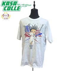 【BETTY BOOP 】 ベティブープ 自由の女神 90's Vintage Tシャツ XL