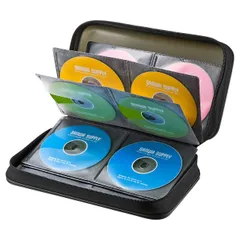 【在庫処分】サンワサプライ メディアケース Blu-ray対応 セミハード BD/DVD/CD 96枚収納 ブラック FCD-WLBD96BK