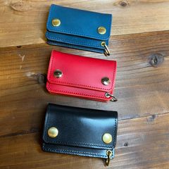 本革 コンパクト トラッカーウォレット レオパード 375773188c88453c82197dbda5a765