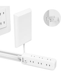 ★Mscien コンセントカバー 赤ちゃん 電源タップ ベビーガード 延長コード 2m 雷ガード 9個口 コンセント タップ テーブルタップ 壁掛け OAタップ 分岐 たこあしコンセント 子供 コンセントガード