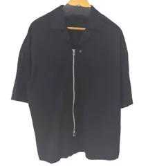 ズッカ ZUCCa コーティングジャージィー ジップアップ オープンカラーシャツ ジップシャツジャケット メンズ JPN：M のサムネイル