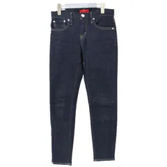 美品 RED CARD レッドカード デニム パンツ ネイビー 紺 22 ボトムス ジーンズ ジーパン ロング ストレート スリム ストレッチ Anniversary コットン 綿 ポリエステル ポリウレタン 日本製 ブランド カジュアル【レディース】