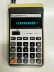CASIO　MEMORY-10GT　レトロ電卓　アダプター付
