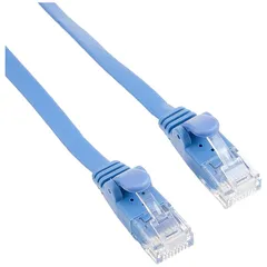 エレコム LANケーブル CAT6 5m 爪折れ防止コネクタ スーパーフラット ブルー LD-GF2/BU5