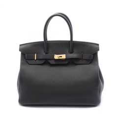 エルメス HERMES ハンドバッグ バーキン35 027634CC ブラック レザー バーキン35 ブラック レディース Used A