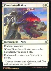 【中古】マジックザギャザリング [C]：【FOIL】Pious Interdiction/崇高な阻止