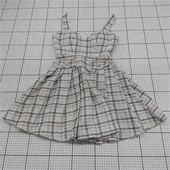 ◇ Θ JEWELS ラメ ツイード ミニ キャミソール ワンピース サイズS ホワイト系 マルチ レディース E  【1509100077664】