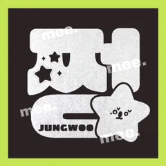 ジョンウ nct127 公式ペンライト用 ステッカー 24時間以内発送 無料 送料込