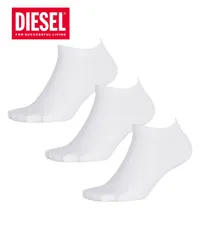 新品 未使用 並行輸入 DIESEL ディーゼル メンズ 靴下 アンクルソックス  【3足セット】SKM-GOST-THREEPACK 518270【メール便】 ホワイトセット