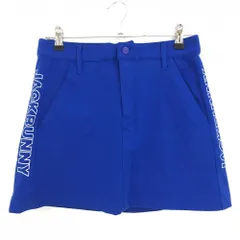 【超美品】ジャックバニー スカート ブルー×白 ストレッチ 内側インナーパンツ  レディース 1(M) ゴルフウェア 2023年モデル Jack Bunny