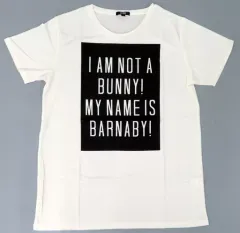 【中古】衣類 バーナビー・ブルックスJr.(I AM NOT A BUNNY) ロゴTシャツ ホワイト フリーサイズ 「劇場版 TIGER＆BUNNY -The Rising-」