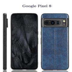 Google Pixel8 レザーケース　ブルー