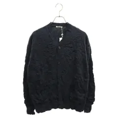 AURALEE (オーラリー) WRINKLED DRY COTTON KNIT CARDIGAN ドライ ニット カーディガン ブラック A24SC01CSのサムネイル