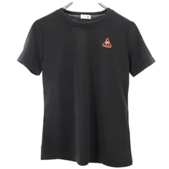 ルコックスポルティフ 半袖Tシャツ M ブラック le coq sportif スポーツウェア メッシュ ロゴ刺繍 レディース 【中古】  【230728】 メール便可