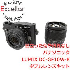 [bn:14] Panasonic　ミラーレス一眼カメラ LUMIX ダブルレンズキット　DC-GF10W-K　ブラック　未使用