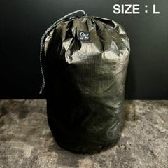 スタッフサック　スタッフバッグ　タイベック　軽量　登山　ULキャンプ　ブラック　Lサイズ