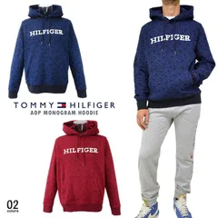 TOMMY HILFIGER トミー AOPモノグラムフーディー パーカ 海外限定 暖かい 裏起毛 プレゼント スウェット ラウンジウェア メンズトップス EUモデル プルオーバー パーカー 男女兼用 ユニセックス ギフト メンズパーカー レディースフーディ
