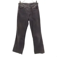 リーバイス 80s ヴィンテージ コーデュロイパンツ W29 チャコールグレー Levi's TALONジップ メンズ