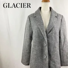 GLACIER　グラシア　ハニーズ　m　グレー　ミドル丈　アウター　シンプル　チェスターコート 3723