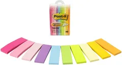 【在庫処分】50×15mm マルチカラー 30枚×10パッド 見出し 付箋 700MC ポストイット