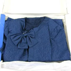 ソシアル セットアップ 上下セット ノーカラージャケット ワンピース レディース ブルー SOCIAL 【中古】