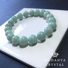 [beads558]翡翠ジェダイド10mm ブレスレット 20粒（天然石/ビーズ）