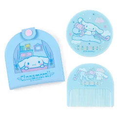 新品 サンリオ(SANRIO) サンリオ ビニールケース付きミラー コーム シナモロール シナモン Cinnamoroll おしゃれ雑貨いつまでもサンリオ キャラクター 8.5×1.2×8.2cm 795721 SANRIO