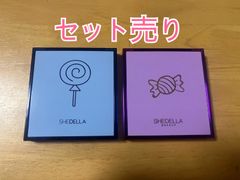 SHEDELLA アイシャドウパレット 9色 パープル系とブルー系のセット売り