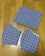 y-26 布マスク 立体 大きめサイズ ２枚セット 袋付き