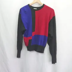 ◇ ⊇ Barrie バリー 長袖 ニット セーター サイズ3 ブラック ブルー レッド レディース E 【1410100064885】のサムネイル
