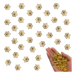 ビーズキャップ ゴールド 15mm 座金 花座 200個 花型 ビーズ 透かし カバー 金具 ハンドメイド 手芸 アクセサリー パーツ BD4168