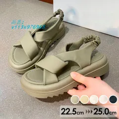 厚底サンダル ストライプ ぺたんこサンダル お洒落なサンダル 歩きやすい レディース 女性 夏 美脚 シンプル 靴 ベルト かかとあり  vii3x976968のサムネイル
