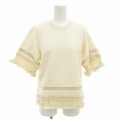 3.1 フィリップリム 3.1 phillip lim 美品 Tシャツ カットソー パイル地 フリンジ XS ベージュ /FFのサムネイル