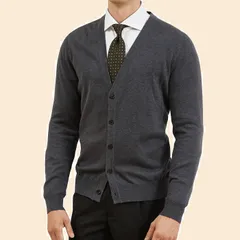 【在庫処分】[§ＤＡＹ　ＣＬＯＴＨ∞Ｄａｙｃｌｏｔｈ] カーディガン メンズ Vネック セーター ニット 無地 長袖 綿 100 コットン ボタン 春 秋 冬 ビジネス 学生 大きいサイズ スクールカーディガン 男