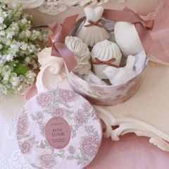 マチルドエム フランス アロマストーン センティッドデコ 限定ＢＯＸ5個セット 石膏 ローズエリクサー (1002) ギフト フレグランス ローズ 薔薇 バラ アロマ 飾り 癒し アロマオイル マチルドM Mathilde M. フランス製 アンティーク風 輸