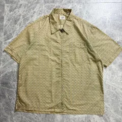 1990s~2000s OLD GAP All-over Pattern Zip-up Shirt / 1990年代~2000年代 オールドギャップ 総柄シャツ 花柄 ジップ シャツ 半袖 Lサイズ