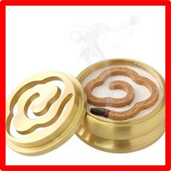 ★送料無料★如意 Umora お香作りキット 香篆香型セット 拓香印 香模 お香置き アロマ 香炉 お香作り 仏壇 瞑想用 打拓香模 灰押 香道用 香道具 真鍮製 渦巻き線香皿 お香立て 携帯 便利 3in3（瑞雲）