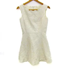 レッセパッセ ワンピース トップス ノースリーブ 花柄 ジャガード 日本製 レディース 36サイズ ベージュ LAISSE PASSE 【中古】